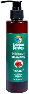 Lakshmi Krishna Naturals Hibiscus Shampoo - 200 ml with Hibiscus, Lavender buds, Neem leaves || Shampoo - Nourish and Strengthen Hair ||