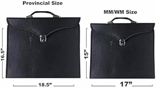 Masonic Regalia Provincial Full Dress Apron Square Compass G Cases [Black]3