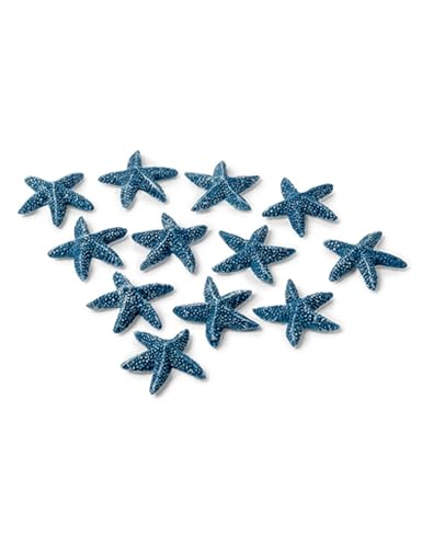 12 ÉTOILES DE MER BLEUES 2 CM