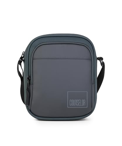 Image of COUNSELOR Sling Bag for Men and Women, Polyester Crossbody Bag, Adjustable Strap, Zipper Closure, Multiple Compartments, Lightweight Stylish Mini Side Bag for Daily Use, Travel & Commute LUNO