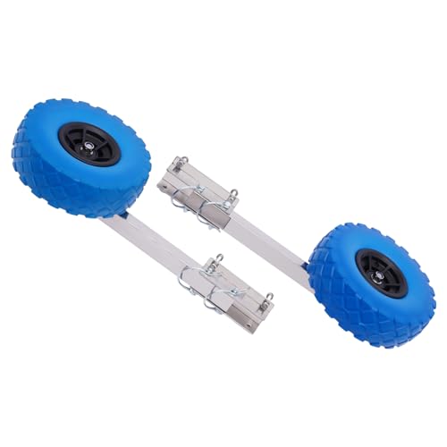 Naxidf Carrito de kayak para kayak, accesorio para kayak, carro de transporte, plegable, bote inflable, ruedas de remolque, capacidad de carga de 150 kg, para botes inflables, remolques y barcos