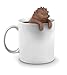 Genuine Fred, CUTE TEA, Hedgehog Reusable Silicone Tea Infuser, Brown, Fun Gift for Tea Lovers, Clever Kitchen Gadget