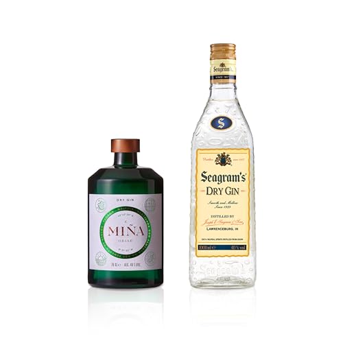A Miña Orixe Ginebra Premium, 700 ml + Seagram's Dry Ginebra Premium - 700 ml