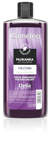 Cameleo - Lila Haar-Toner mit Lavendelwasser - semi-permanente Haarfarbe - lila Farbtöne OHNE Gelbstich, für blondes, platinblondes & graues Haar - lila Haare, Farbe & Pflege - parabenfrei - 200 ml