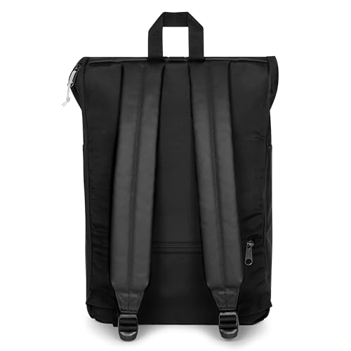 Image of EASTPAK Up Roll - 23L Roll-Top Backpack with 16 inch Laptop Sleeve, Security Pocket, Bottle Holder & Water-Resistant Finish, Tarp Black
