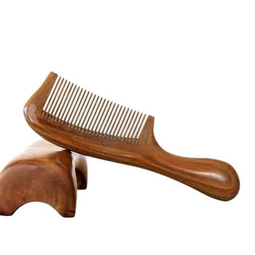 高級木製櫛 ヘアブラシ つげ櫛 頭皮マッサージ 天然緑檀 ヘアコーム 静電気防止 男女兼用 携帯用 持ちやすい 小さい かわいい (19cmドラム櫛です)