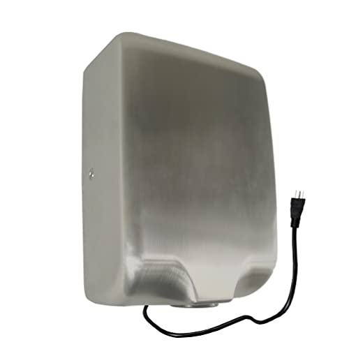 FixtureDisplays® Commercial Hand Dryer Automatic Electric Hand Dryers for Bathrooms-Commercial, Business, Industrial, or Home Use-Stainless Steel 6.85 X 10 X 4 inches 15341-NEW-NF