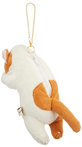 LIV HEART マスコットポーチ くびねっこ ミケネコ (全長約20cm) 小物入れ かわいい 87032-11 [3]
