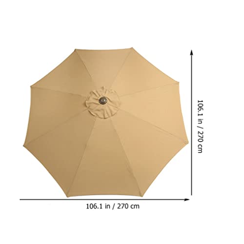 9Ft Round Patio Umbrella Surface Sun Umbrella For Garden Yard Picnic Outdoor Replaceable Umbrella Surface #TOP2