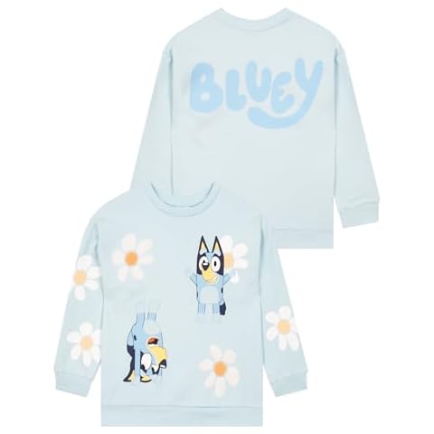 Bluey Floral Sweatshirt for Girls Cover