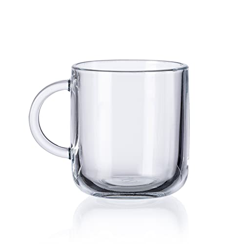 Image of Pasabahce Iconic Mug from House of Pasabahce The Original Pasabahce from Turkey, Transparent Iconic Mugs, 245 ml in Set of 6 Pcs, Perfect fit for Milk /Tea /Coffee.