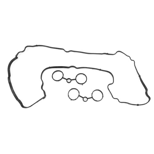 Motoforti Joint De Couvercle De Soupape, Joint D'Étanchéité De Soupape De Culasse, Pour Citroen C4 I/Coupe 2008-2011 En Caoutchouc Avec Joints De Bougie D'Allumage No.0249E6 Noir 1 Ensemble