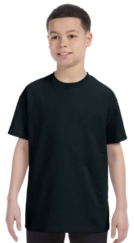 Gildan Heavy Cotton Youth 5.3 oz. T-Shirt, Large, BLACK