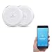 AC Powered Smart Wi-Fi Water Sensor, Flood and Leak Detector with 6ft/1.8m Cable- Alarm and App Notification Alerts, No Expensive Hub Required, Simple Plug & Play by Wasserstein (2 Pack)