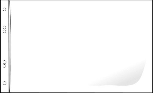 Enigma Heavy Duty Acid Free Archival Safe A4 Landscape Pockets for Ring Binder Albums - 50 Pack