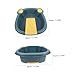 Healeved Multi-Functional Small Laundry Washboard Basin Blue Plastic Soaking Tub for Home Use Portable Cleaning Tools for Clothes and Hair for Household Cleaning