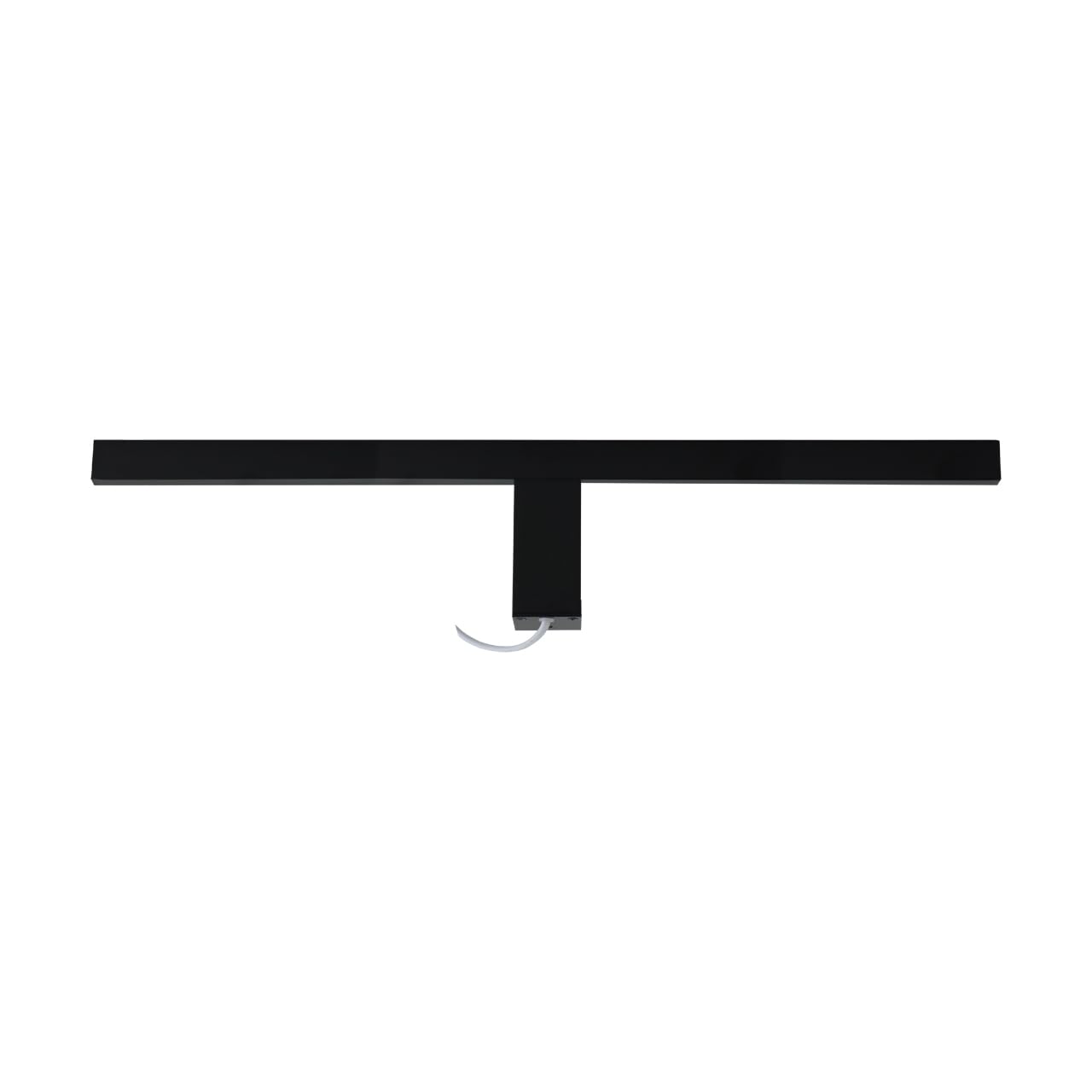 LED Badezimmerleuchte Wand IP44 B: 60 cm Schwarz 2-fach Montage Wand Spiegel 4100 K neutralweißes Licht 1430 lm Spiegellampe Wandleuchte Bad