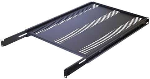 1U Adjustable Rack Mount Draw Shelf for 19 Inch Data Cabinet 660mm up ...