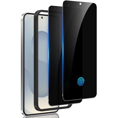 2 Pack for Samsung Galaxy S25 Edge Privacy Screen Protector Tempered Glass, Fingerprint Unlocking, 25° Anti Spy, Full coverage, Case Friendly, Easy Installation