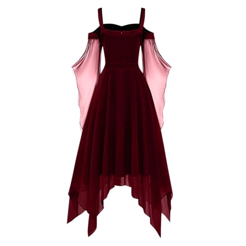 OIOLOYJM Witch Costume Women Sexy Plus Size Renaissance Vampire Gothic Halloween Costumes Woman 2025 Clothes Dresses