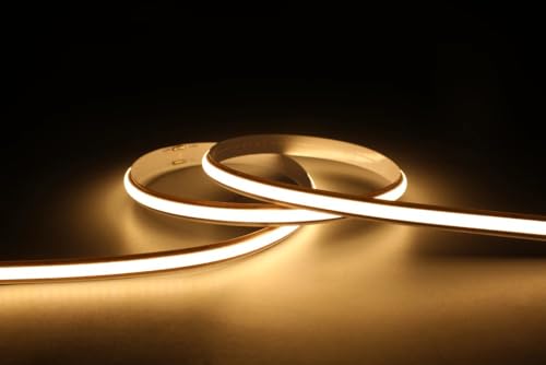 Tira LED COB 24V 2700K 16.4 pies Luz Blanca Suave miniatura 1