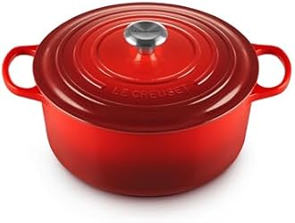 Le Creuset Enameled Cast Iron Signature Round Dutch Oven, 7.25 qt., Cerise