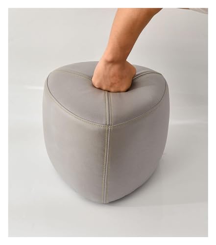 Repose-pieds ottoman moderne et petit pouf tabouret d'assise marron