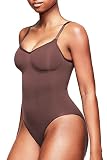 YOSHUYUKI Shapewear Bodysuit for Women Tummy Control Thong Seamless Faja Sculpting Body Shaper Suits