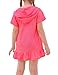 WhizBuzz Girls Swim Cover Up Size 4-5t Rose Fashion Quick Dry Breathable Bathing Suit for Beach Pool