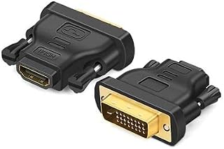 HDMI to DVI Female to Male Adapter 2-Pack, Bidirectioanl DVI to HDMI Adapter Converter for Compatible with Computer Monitor, HDTV, PS3, PS4, DVD, Nintendo Switch and Other