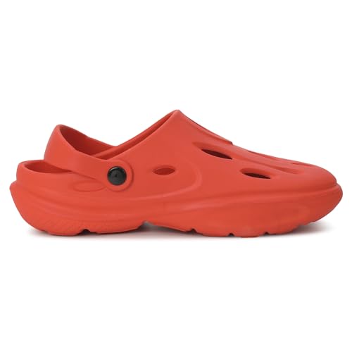 Image of CHUPPS Gator Clogs for Men | Lightweight EVA Clogs | Anti-Slip Sole | Cushioned Footbed | Breathable Ventilation | Adjustable Back Strap | Waterproof Casual Garden Clogs for Men