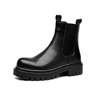 British Classic: This new men's Chelsea boot with a thick sole combines classic and modern design. Vintage Appeal: The smokestack boot design takes you back in time, exuding a unique vintage charm. Comfortable and Stylish: Not only stylish, but also ...