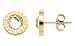 Produktbild Leonardo Jewels by Leonardo Damen-Ohrstecker Matrix Gold, Edelstahl Gold mit klarem Farbglasstein und Leonardo-Gravur, Größe (B/H/T): 10/10/14 mm, 015568