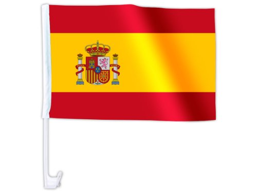 NFP Eurocopa 2012 - Bandera de España para coche (con soporte)