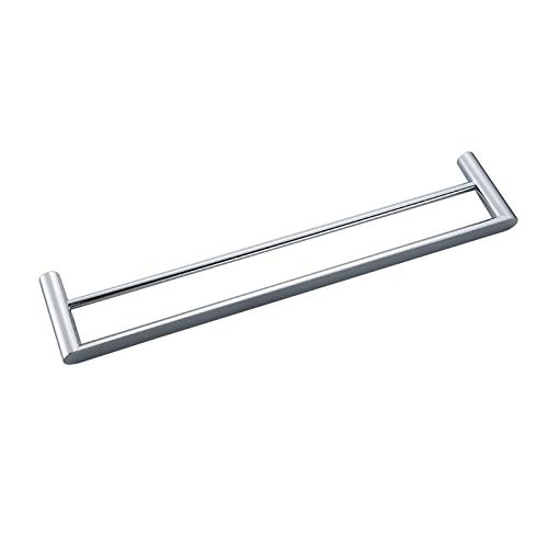 Serviette de bain et serviette murale suspendues sur rail de serviette mural double
