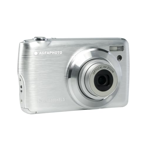 AgfaPhoto Realishot DC8200 - Appareil Photo Numérique Compact Cam, 21MP, Vidéo Full HD, Ecran LCD 2.7'', Zoom Optique 8X, Batterie Lithium, Carte SD 16GB et Sacoche Incluse
