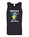 Wild Bobby Don't Be a Salty Bitch | Mens Humor Graphic Tank Top, Black, Large