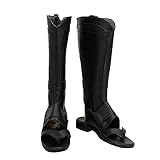 Genérico Botas De Cosplay De Anime Para Hombre Para Senji Muramasa Fancy Stage Performance Props Zapatos Hechos A Medida Halloween Christma Comic Con (Negro,34)