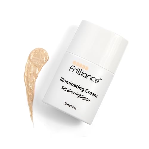 Frilliance Illuminating Cream, Hydrating Self Glow Highlighter, Cruelty Free Hypoallergenic For Teens Of All Skin Types, 30 Ml / 1 Fl Oz #TOP9