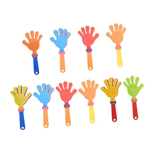 Parliky Matraca De Mano De Plástico Ruidosa Grande 28 Cm Para Fiestas y Eventos Deportivos, Acceso Rápido Para Niños y Adultos, Pack De 10 Piezas Colores Aleatorios