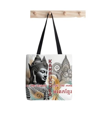 Sac cabas Kampuchea en toile de qualité supérieure inspiré par un héritage unique