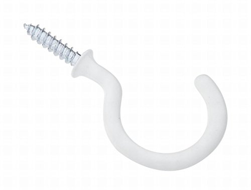 National Hardware N248-450 5 Pack 1-1/2in. V2020 Cup Hook, White