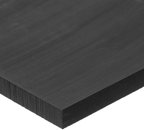 USA Sealing BULK-PS-UHMWB-421 Black UHMW Polyethylene Plastic Bar, 1" Height, 3" Width, 12" Length