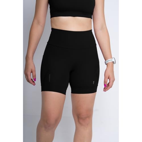 Short Compressão Corrida Pro Racing Com Bolsos (BR, Alfa, G, Regular, Regular, Preto)