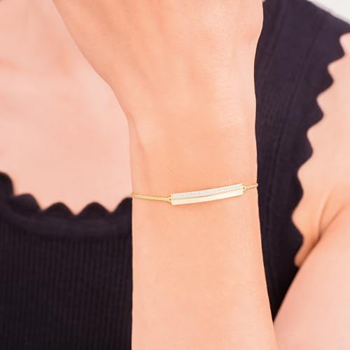 Amazon Essentials Cubic Zirconia Bracelet in 18k Gold Plated Sterling Silver3