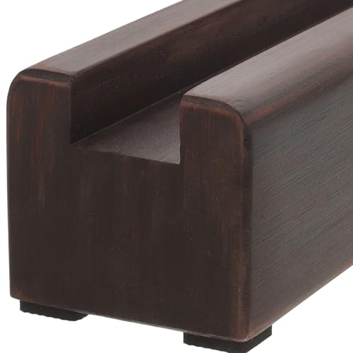 Support pour miroir sur pied bois antidérapant avec base stable - 7