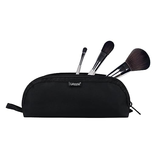 Gloppie Makeup Brush Holder Travel Pouch (Black)