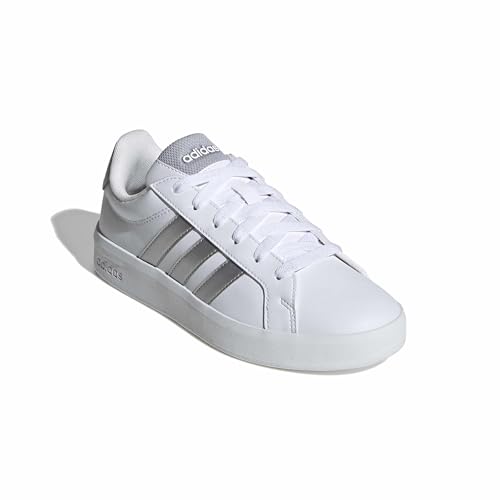 adidas Unisex Kinder Grand Court 3.0 Junior Shoes, FTWR White/Silver Met./Silver Met., 39 1/3 EU