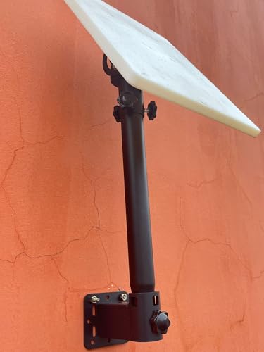 Suporte de parede curto Starlink, montagem Starlink V2, kit de instalação de antena de internet via satélite – compatível com antenas padrão e de alto desempenho Starlink Gen 2