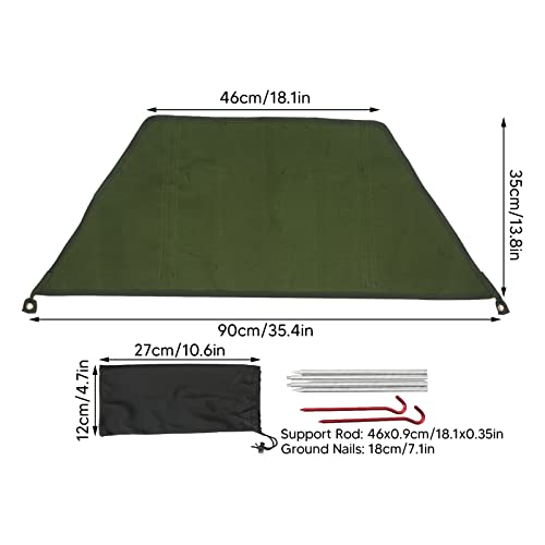 POENVFPO Outdoor Stove Windscreen, Folding Windshield Camping Windbreak with Support Rods for Picnic Cooking BBQ